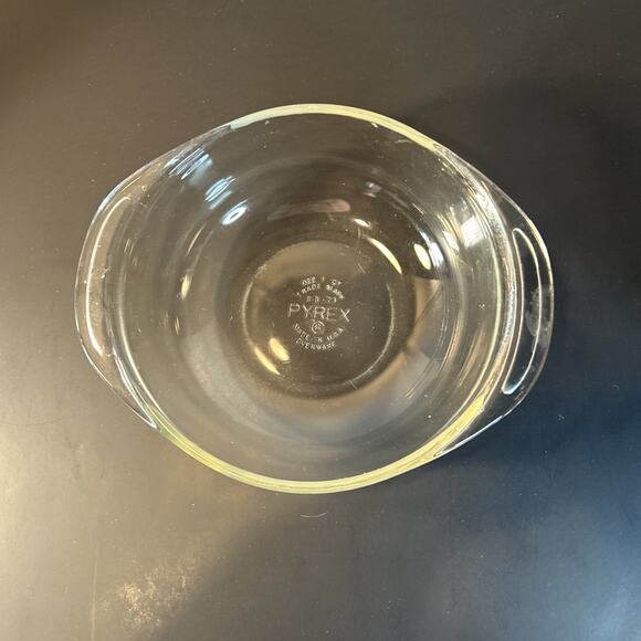 Pyrex Clear Ovenware Bowl Pair 1 Qt 022 & 1.5 Qt 023 Vintage Glass Set - Picture 2 of 9